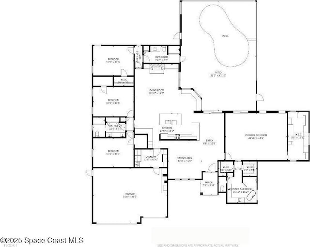 100 Martesia Way, Indian Harbour Beach, FL 32937 - property floor plan