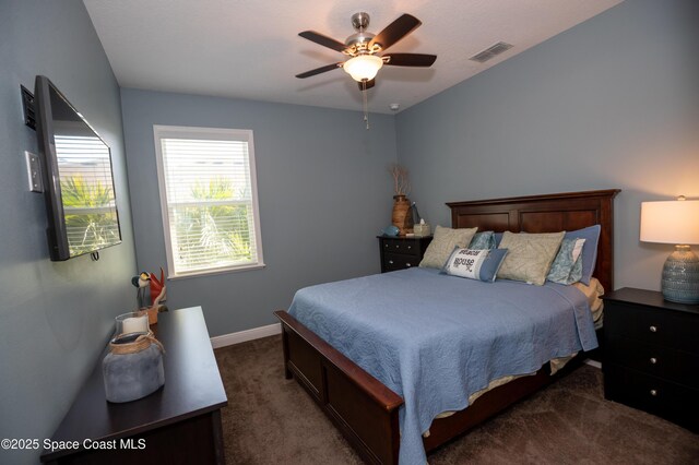 4407 Preservation Cir, Melbourne, FL 32934 - bedroom with carpet, baseboards, and ceiling fan