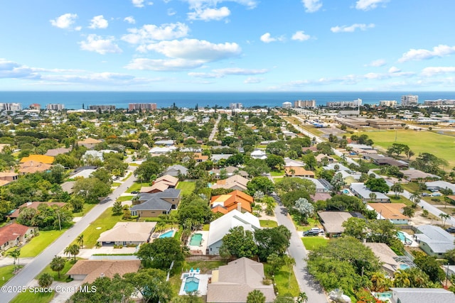 430 Monaco Dr, Indialantic, FL 32903 - aerial view of residential area with a nearby body of water