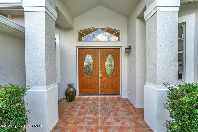 2268 Brightwood Cir, Rockledge, FL 32955 - property entrance featuring stucco siding