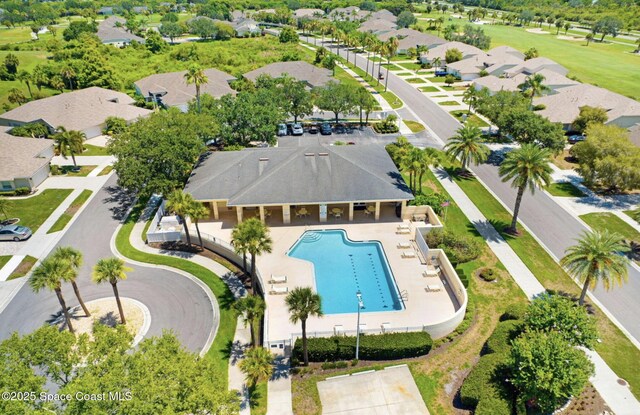 2268 Brightwood Cir, Rockledge, FL 32955 - aerial view of residential area with a pool