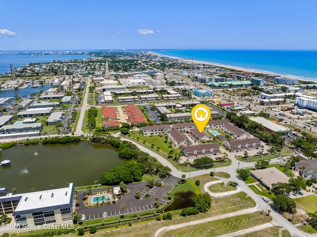 165 Escambia Ln Unit 502, Cocoa Beach, FL 32931 - drone / aerial view of a nearby body of water