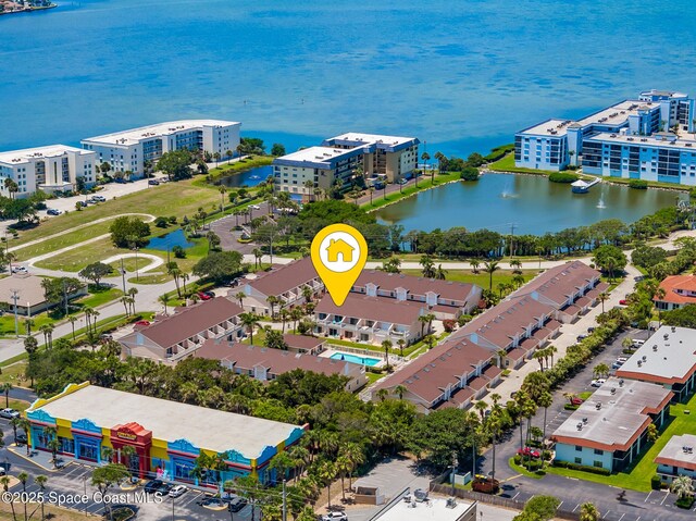 165 Escambia Ln Unit 502, Cocoa Beach, FL 32931 - aerial view of a nearby body of water and apartment complex / building