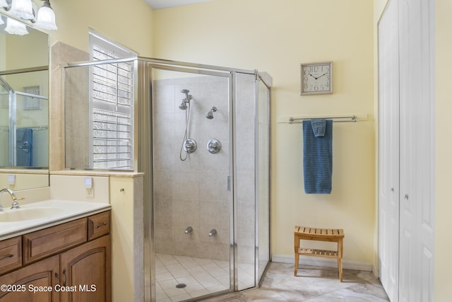 1035 Quail Ct SW, Vero Beach, FL 32968 - full bathroom with a shower stall and vanity