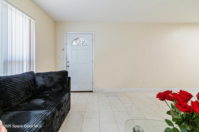 1049 Azalea Ln, Cocoa, FL 32922 - entrance foyer with light marble finish flooring