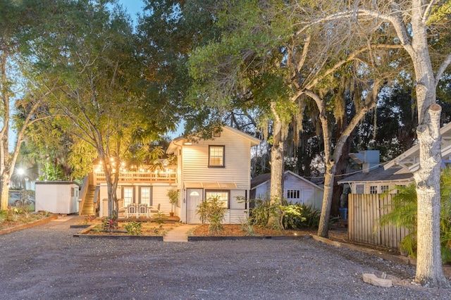 view of front of home