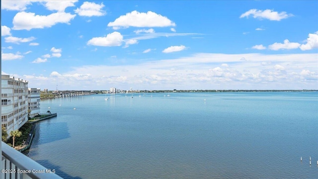 480 Sail Ln Unit 607, Merritt Island, FL 32953 - water view featuring a notable bridge
