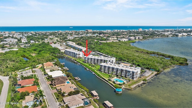 300 Columbia Dr Unit 108-2, Cape Canaveral, FL 32920 - drone / aerial view of a nearby body of water