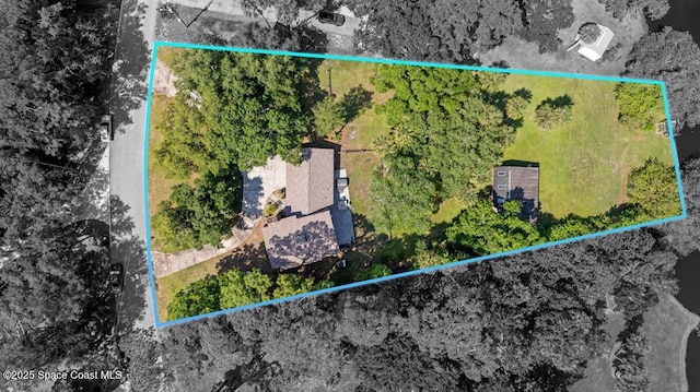 965 Bluegrass Ln, Rockledge, FL 32955 - aerial view of property's location featuring property parcel outlined