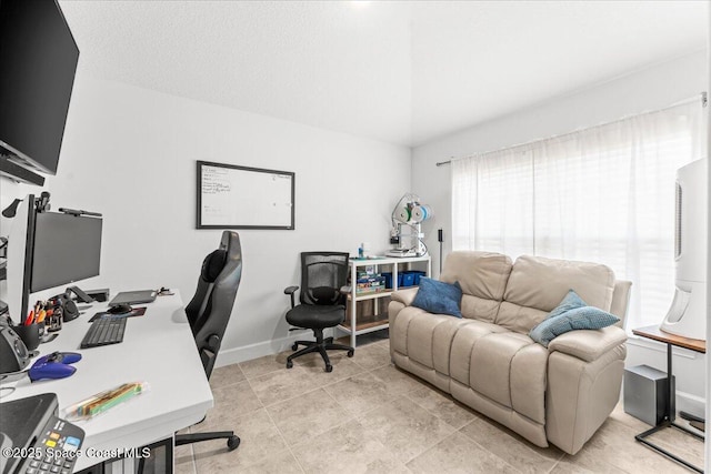 1041 Tupelo Cir, Cocoa, FL 32926 - office area featuring baseboards and light tile patterned floors
