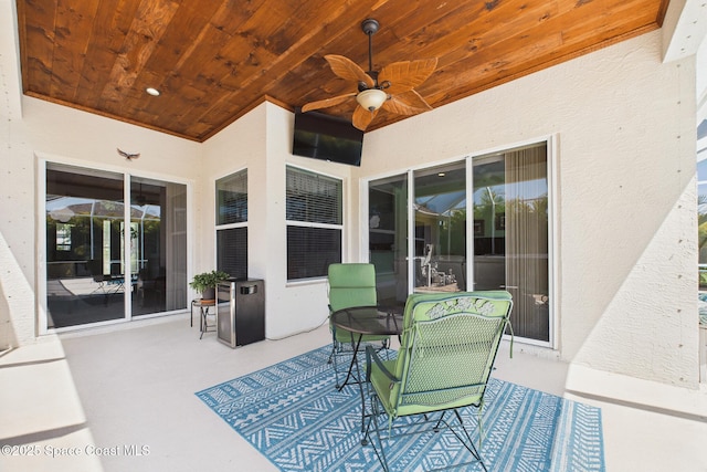 1737 Windbrook Dr SE, Palm Bay, FL 32909 - view of patio / terrace with a ceiling fan