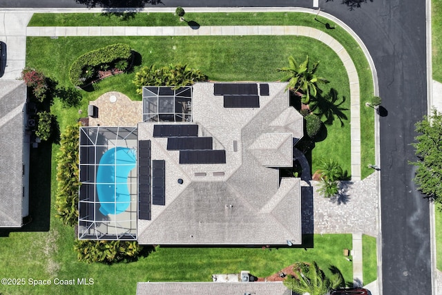 1737 Windbrook Dr SE, Palm Bay, FL 32909 - bird's eye view of a pool