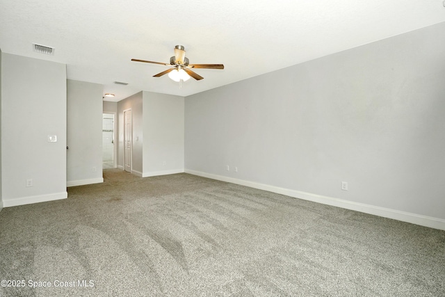766 Tooley Rd SW, Palm Bay, FL 32908 - empty room with ceiling fan, carpet flooring, and baseboards