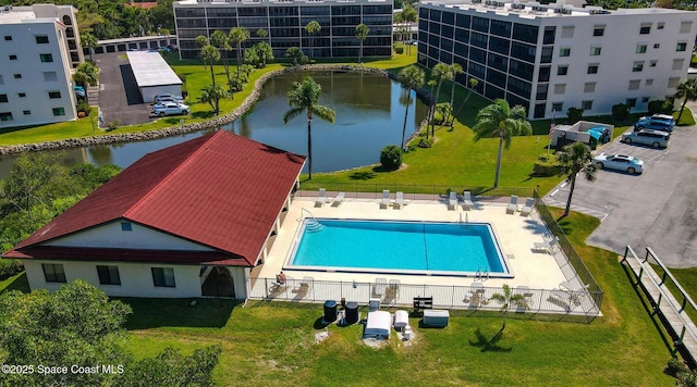 5800 N Banana River Blvd Unit 125, Cape Canaveral, FL 32920 - aerial view of a nearby body of water and a pool