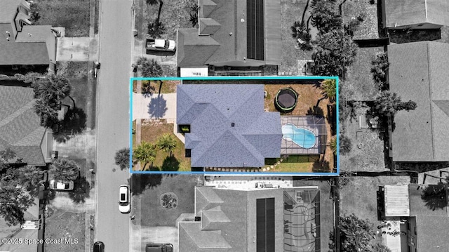 1709 Palm Ridge Rd, Melbourne, FL 32935 - aerial overview of property's location featuring property boundaries highlighted