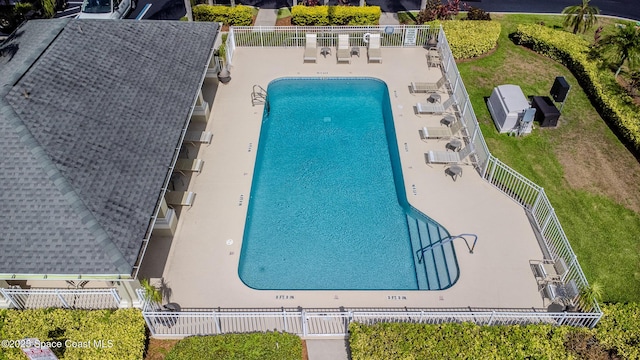 601 Trotter Ln Unit 102, Melbourne, FL 32940 - community pool featuring a patio