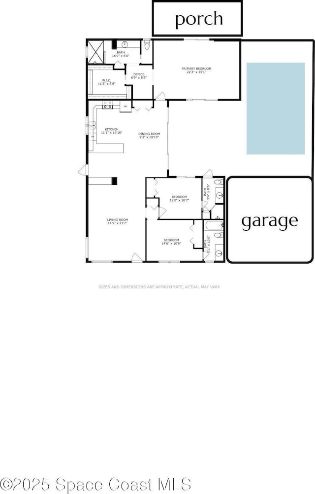 2180 Dumas St, Merritt Island, FL 32952 - floor plan / room layout
