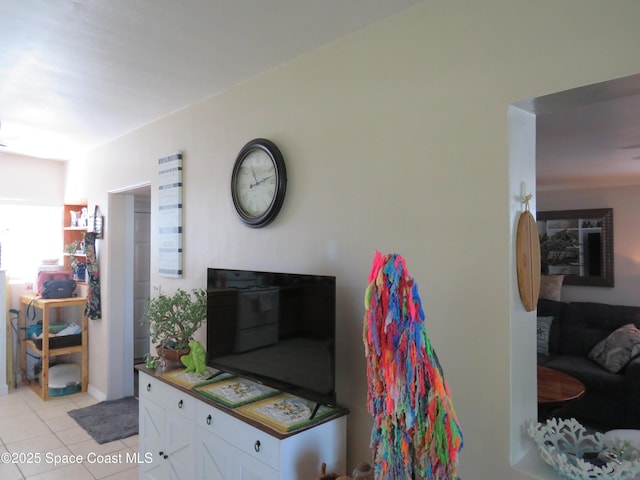 4535 Moon Rd, Titusville, FL 32780 - living room with light tile patterned flooring