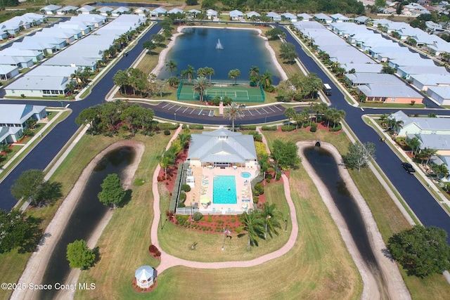 508 Lorelei Ave, Melbourne, FL 32901 - aerial overview of property's location with a pool area, a nearby body of water, and nearby suburban area