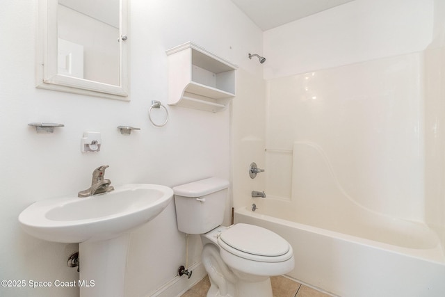 1230 Fern St Unit 1230 & 1232, Cocoa, FL 32922 - bathroom with bathtub / shower combination and tile patterned floors