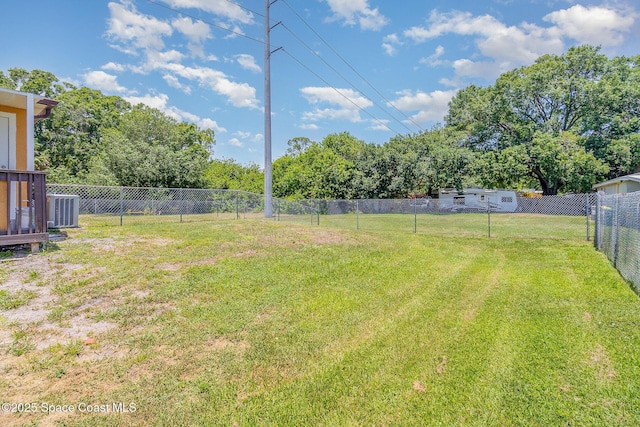 1230 Fern St Unit 1230 & 1232, Cocoa, FL 32922 - fenced backyard featuring view of scattered trees