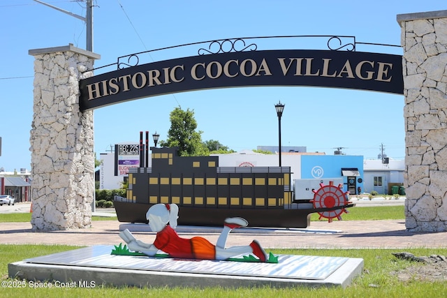 1230 Fern St Unit 1230 & 1232, Cocoa, FL 32922 - view of community sign
