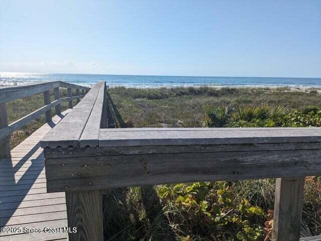 1230 Fern St Unit 1230 & 1232, Cocoa, FL 32922 - exterior space featuring view of water and beach