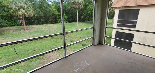3143 Sir Hamilton Cir Unit 12, Titusville, FL 32780 - view of unfurnished sunroom