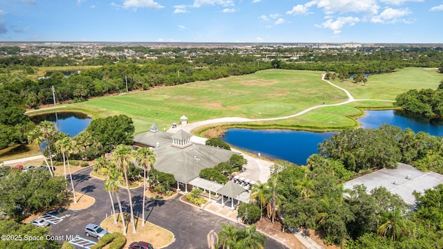8002 Bradwick Way, Melbourne, FL 32940 - aerial view of a large body of water, a golf club, and a tree filled landscape