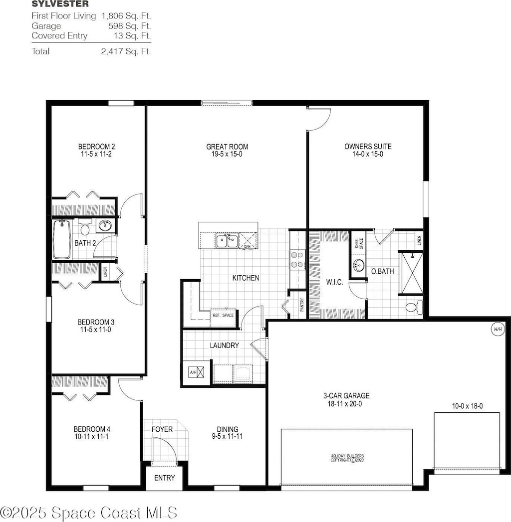 129 Cardinal Dr, Sebastian, FL 32958 - floor plan / room layout