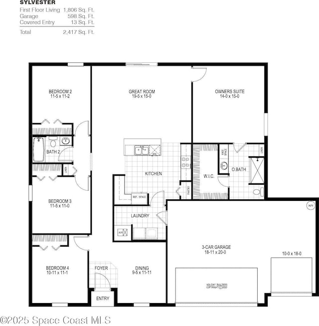 129 Cardinal Dr, Sebastian, FL 32958 - floor plan / room layout
