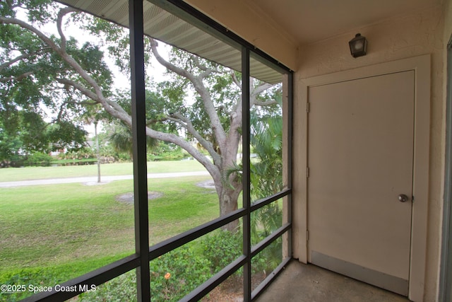 2550 Eagle Dr Unit 3-C, Melbourne, FL 32935 - view of unfurnished sunroom