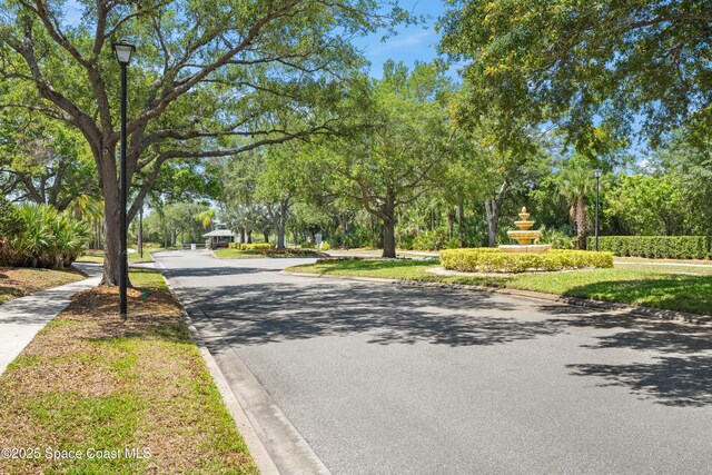 448 Birchington Ln, Melbourne, FL 32940 - view of asphalt street with street lighting and curbs