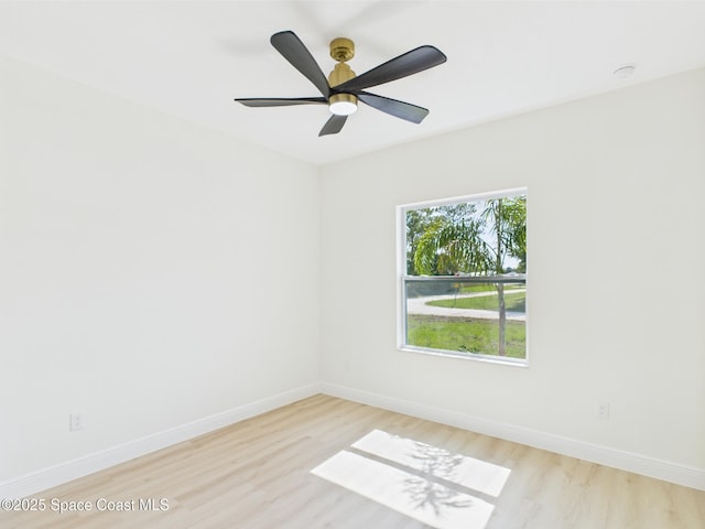8116 97th Ct, Vero Beach, FL 32967 - spare room featuring light wood-style floors and baseboards