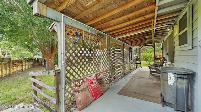 8516 99th Ct, Vero Beach, FL 32967 - view of patio / terrace with an exterior structure