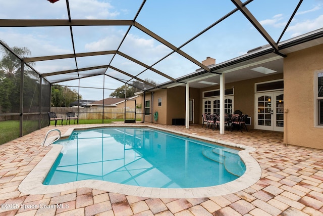 1110 Old Parsonage Dr, Merritt Island, FL 32952 - view of pool with french doors, a patio, and a lanai