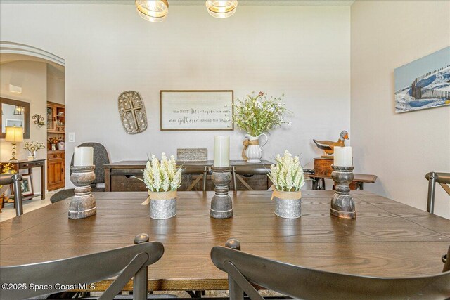 5290 Cinnamon Fern Blvd, Cocoa, FL 32927 - dining area featuring arched walkways