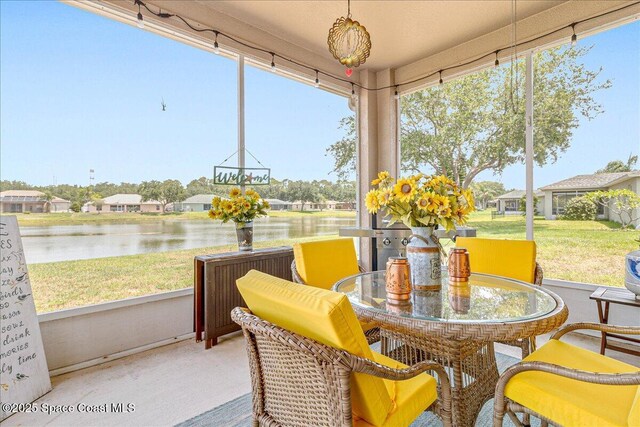 5290 Cinnamon Fern Blvd, Cocoa, FL 32927 - sunroom / solarium with a water view