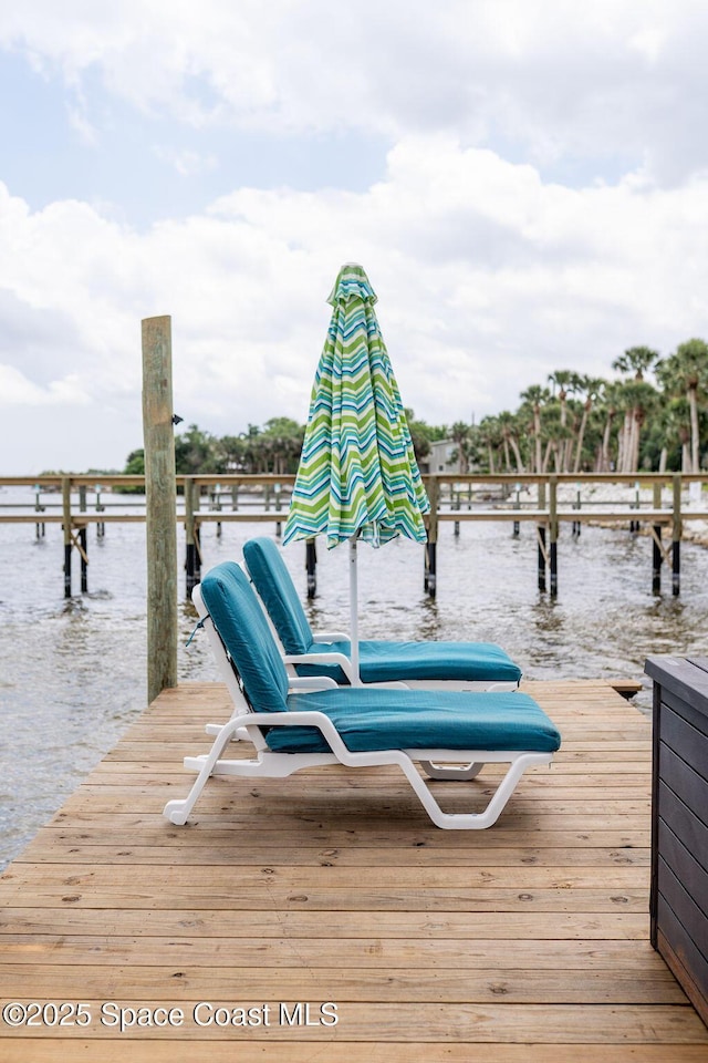 5250 Riveredge Dr, Titusville, FL 32780 - dock area featuring a water view