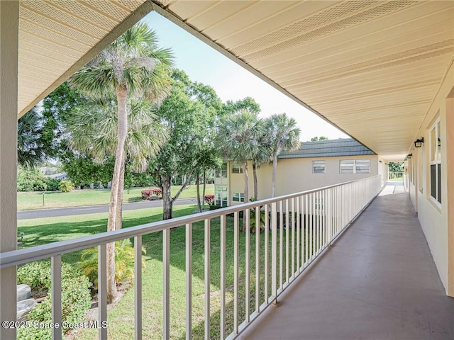 view of balcony