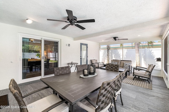 8103 Magnolia Ave, Cape Canaveral, FL 32920 - sunroom / solarium with a textured ceiling