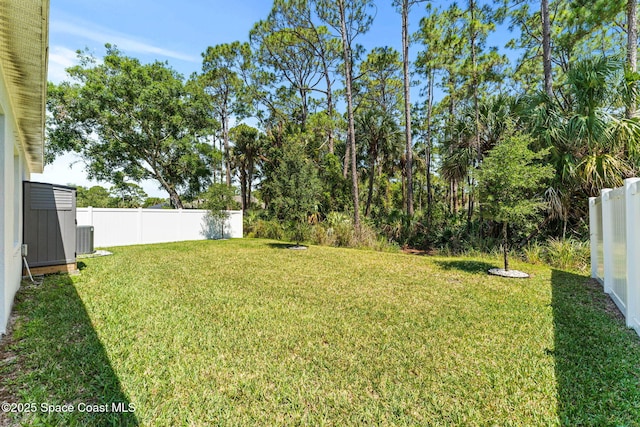916 Corbin Cir SW, Palm Bay, FL 32908 - view of yard with central AC unit