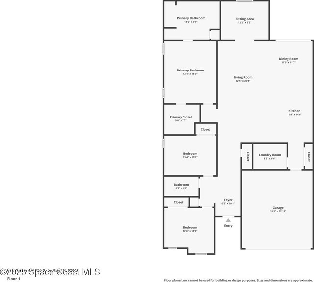 916 Corbin Cir SW, Palm Bay, FL 32908 - room layout