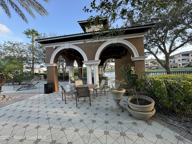 6421 Borasco Dr, Melbourne, FL 32940 - view of patio featuring outdoor dining area