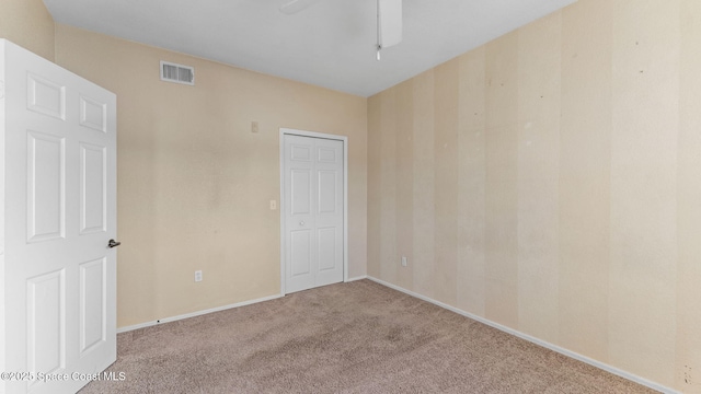 1766 Sophias Dr Unit 204, Melbourne, FL 32940 - carpeted empty room with ceiling fan and baseboards