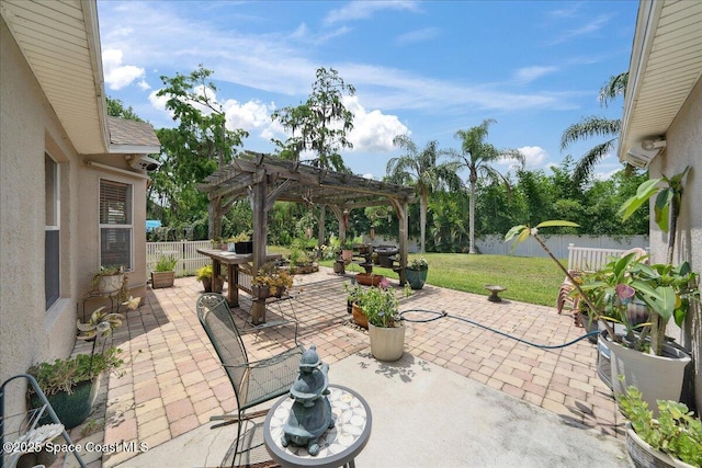 1160 Waco Blvd SE, Palm Bay, FL 32909 - view of patio featuring a pergola