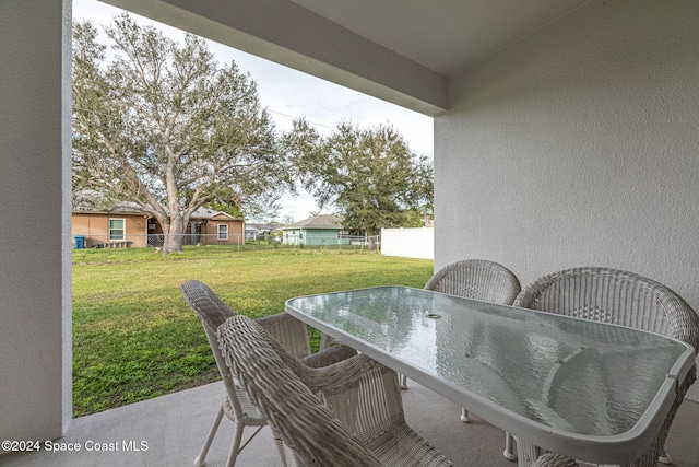 1717 Dalroy St NW, Palm Bay, FL 32907 - view of patio featuring outdoor dining area