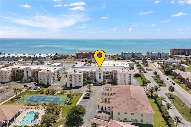 121 Lancha Cir Unit 206, Indian Harbour Beach, FL 32937 - drone / aerial view of apartment complex and a large body of water