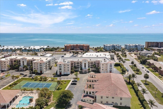 121 Lancha Cir Unit 206, Indian Harbour Beach, FL 32937 - drone / aerial view of apartment complex and a nearby body of water