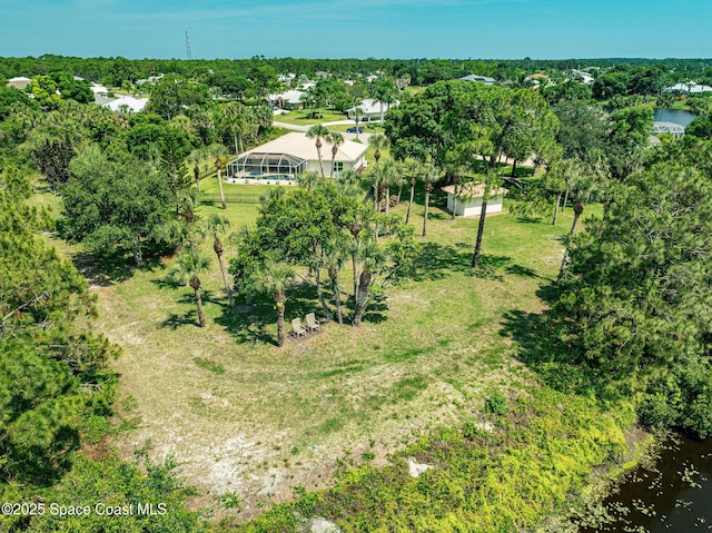 208 Chello Ave, Sebastian, FL 32958 - bird's eye view of a tree filled landscape and a large body of water